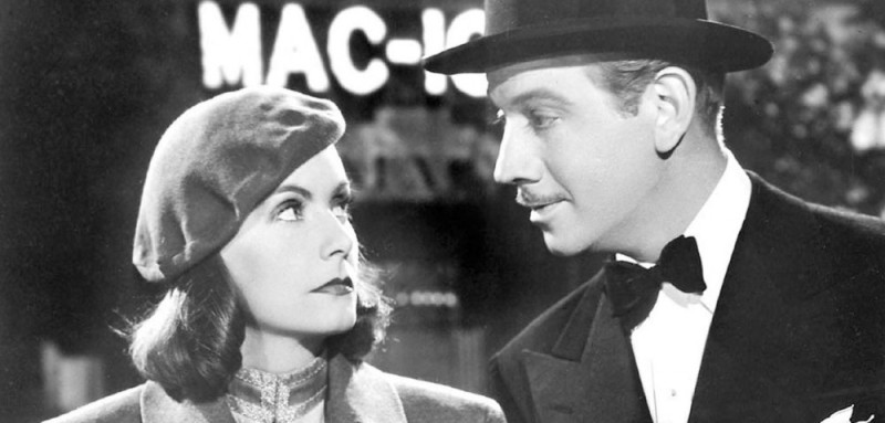Greta Garbo and Melvyn Douglas in Ninotchka (1939)